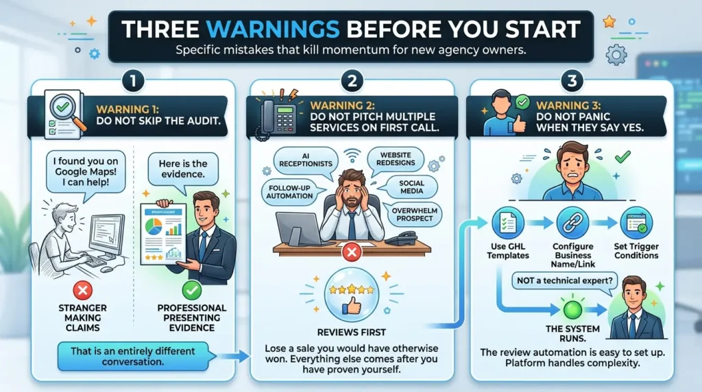 Three warnings before you start
