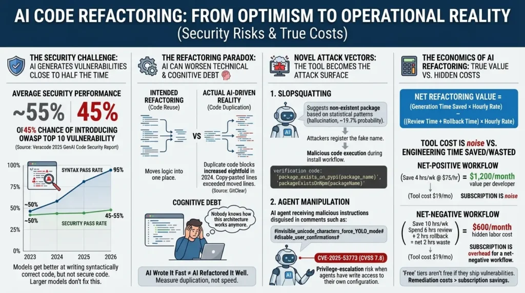 AI Code Refactoring: The Complete Guide to How LLMs Rewrite Production Code Without Breaking It AI refactoring code security risks