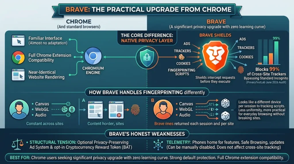 Brave browser privacy features