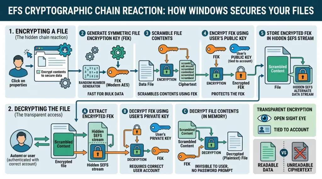 EFS file encryption explained