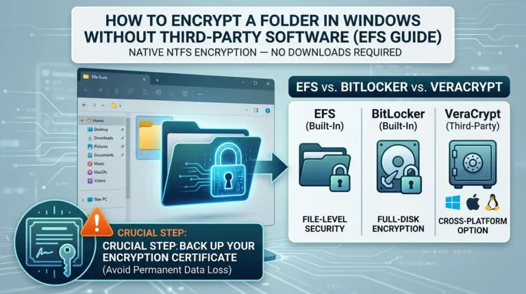 Encrypt folder Windows