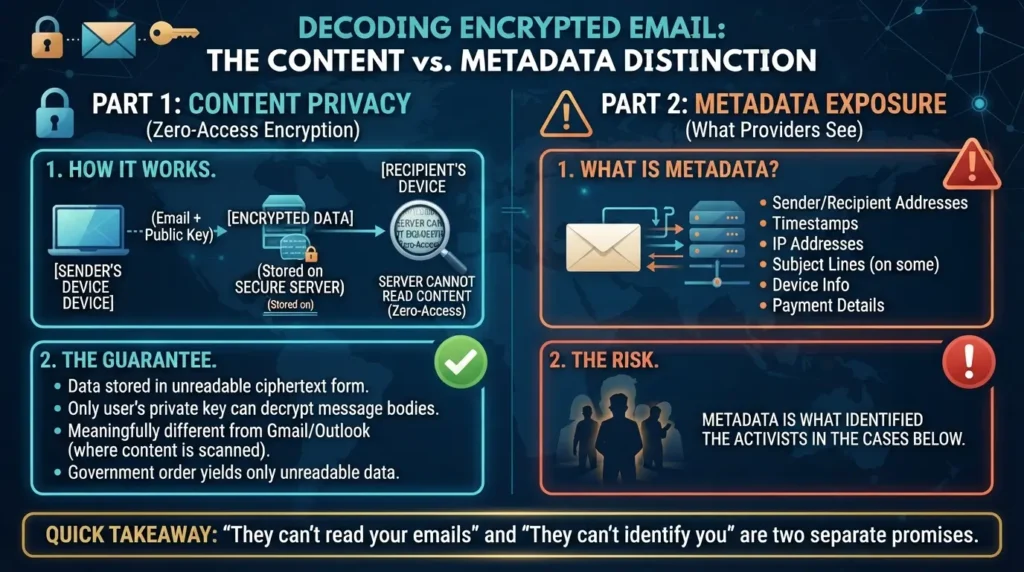 Private Email Services Compared: What Happens When Your "Zero-Access" Provider Gets a Court Order Private Email Services