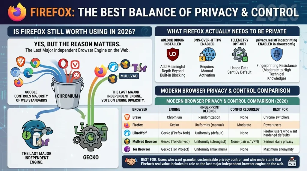 Firefox privacy and control