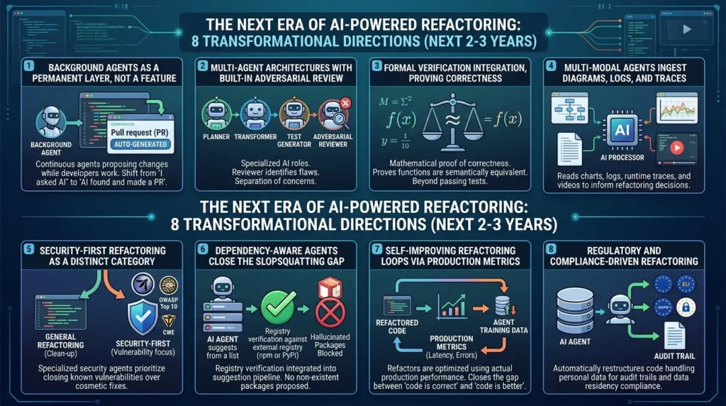 AI Code Refactoring: The Complete Guide to How LLMs Rewrite Production Code Without Breaking It Future of refactoring agents