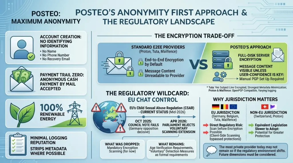 Private Email Services Compared: What Happens When Your "Zero-Access" Provider Gets a Court Order Posteo anonymous signup payment