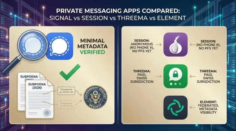 Private Messaging Apps Compared: What a Real Subpoena Against Signal Actually Produced Private messaging apps compared