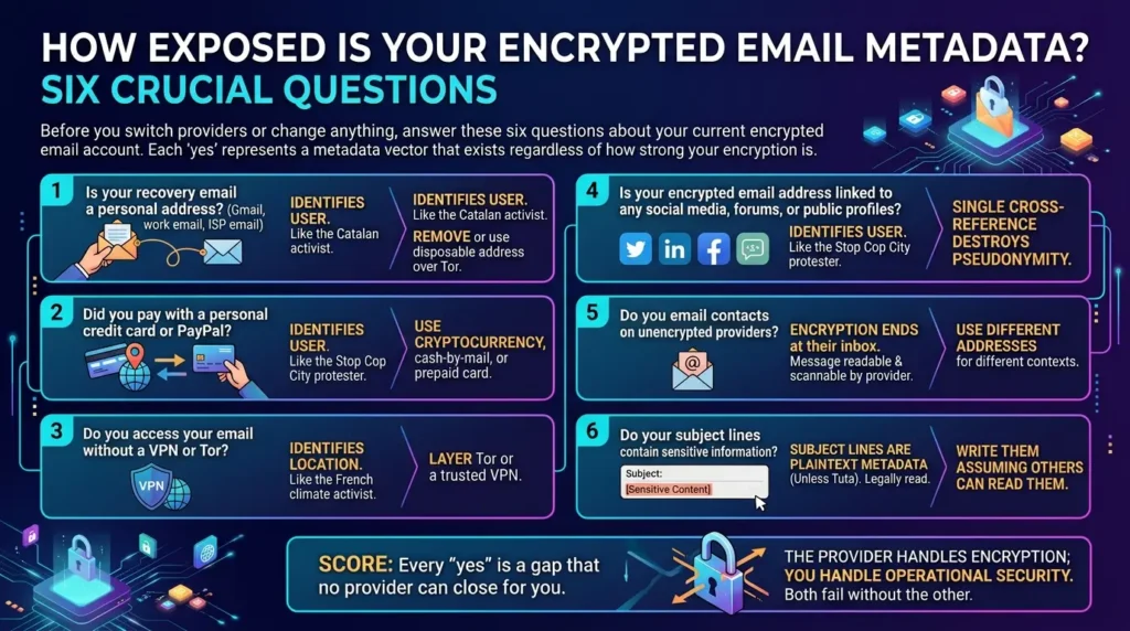 Private Email Services Compared: What Happens When Your "Zero-Access" Provider Gets a Court Order Six questions about email