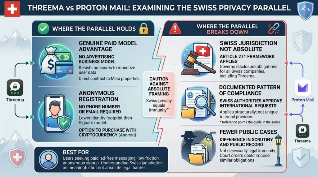Threema vs Proton Mail comparison
