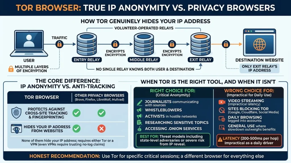 Tor Browser anonymity explained